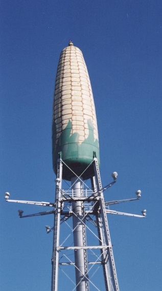Corn cob water tower