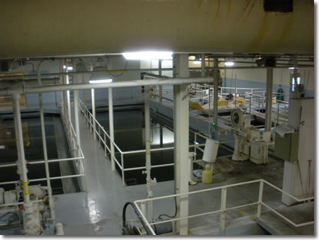 Filters at Fairmont's existing water plant