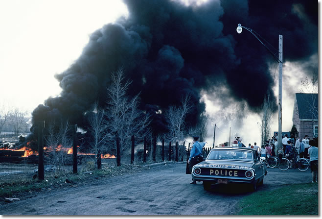 Fire at Republic Creosoting - May 1964
