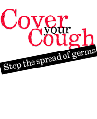 cover your cough rotating image.