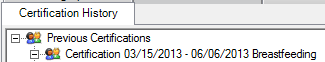 Cert Hx tab showing cert end date of 6/5/13